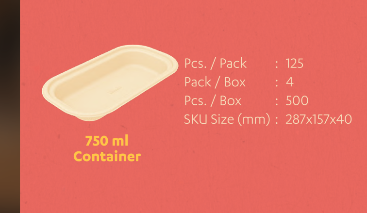 750 ml Oval Container
