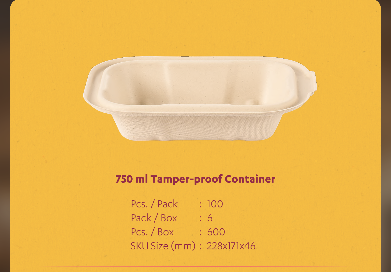 750 ml Tamper-proof Container