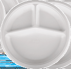 10" 3 Compartment Plate