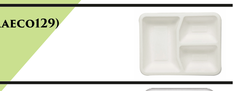 3 Compartment Deep Tray